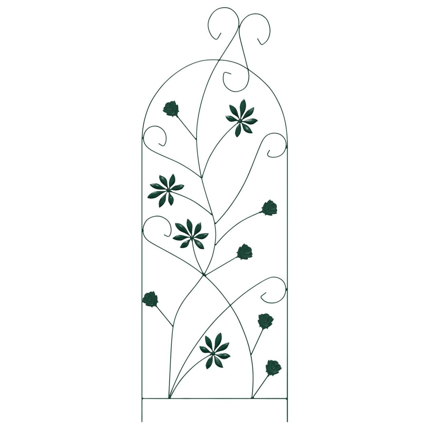 Garden Fence 3 pcs Green 112 x 39.5 cm Steel