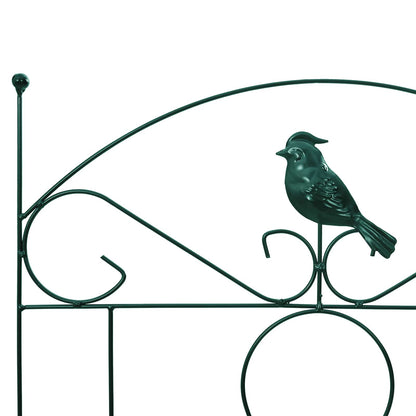Garden Fence 3 pcs Green 110 x 40 cm Steel