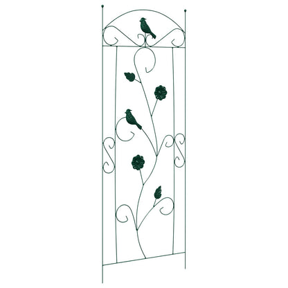 Garden Fence 3 pcs Green 110 x 40 cm Steel