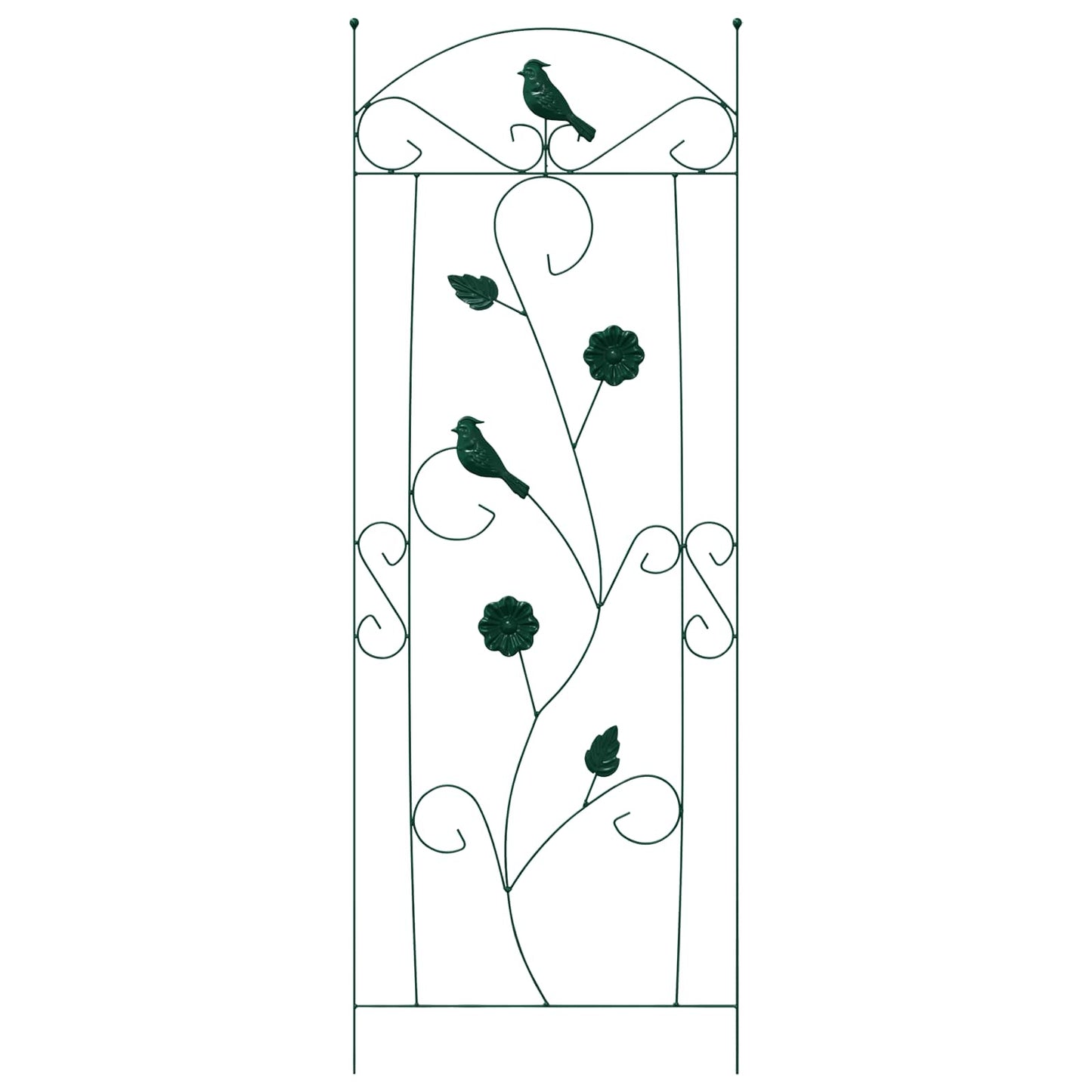 Garden Fence 3 pcs Green 110 x 40 cm Steel