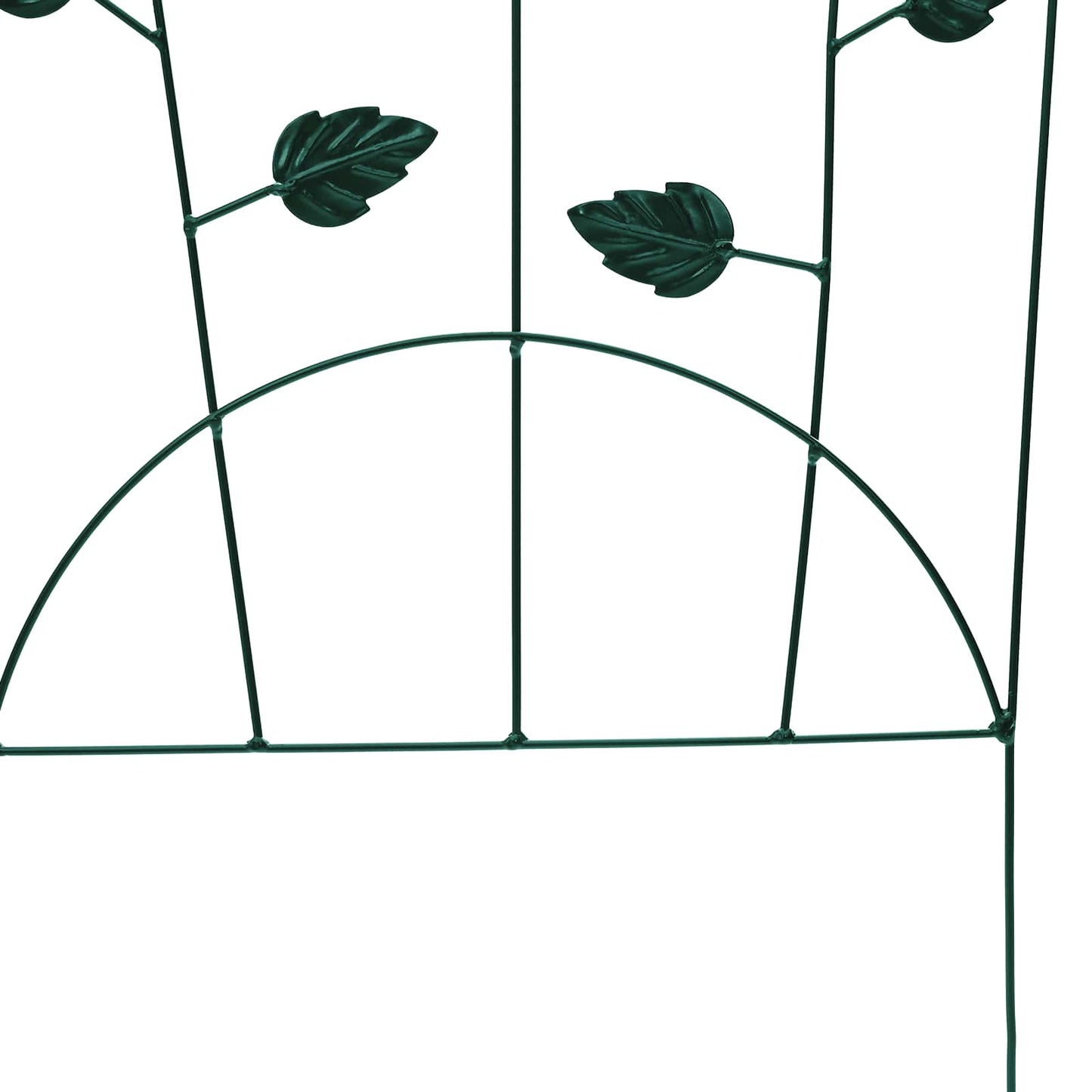Garden Fence 3 pcs Green 110.5 x 42.5 cm Steel