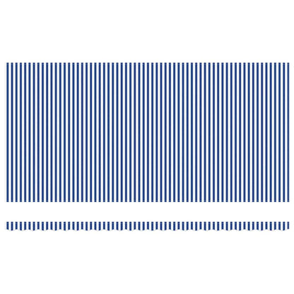Retractable Awning Manual Blue and White 600 x 300 cm