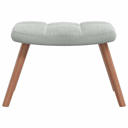Relaxing Chair Light Grey Velvet