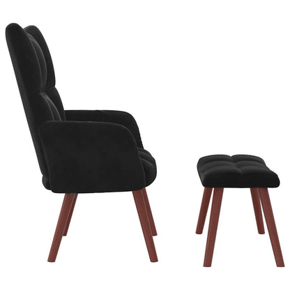 Relaxing Chair Black Velvet