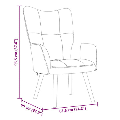 Relaxing Chair Black Velvet