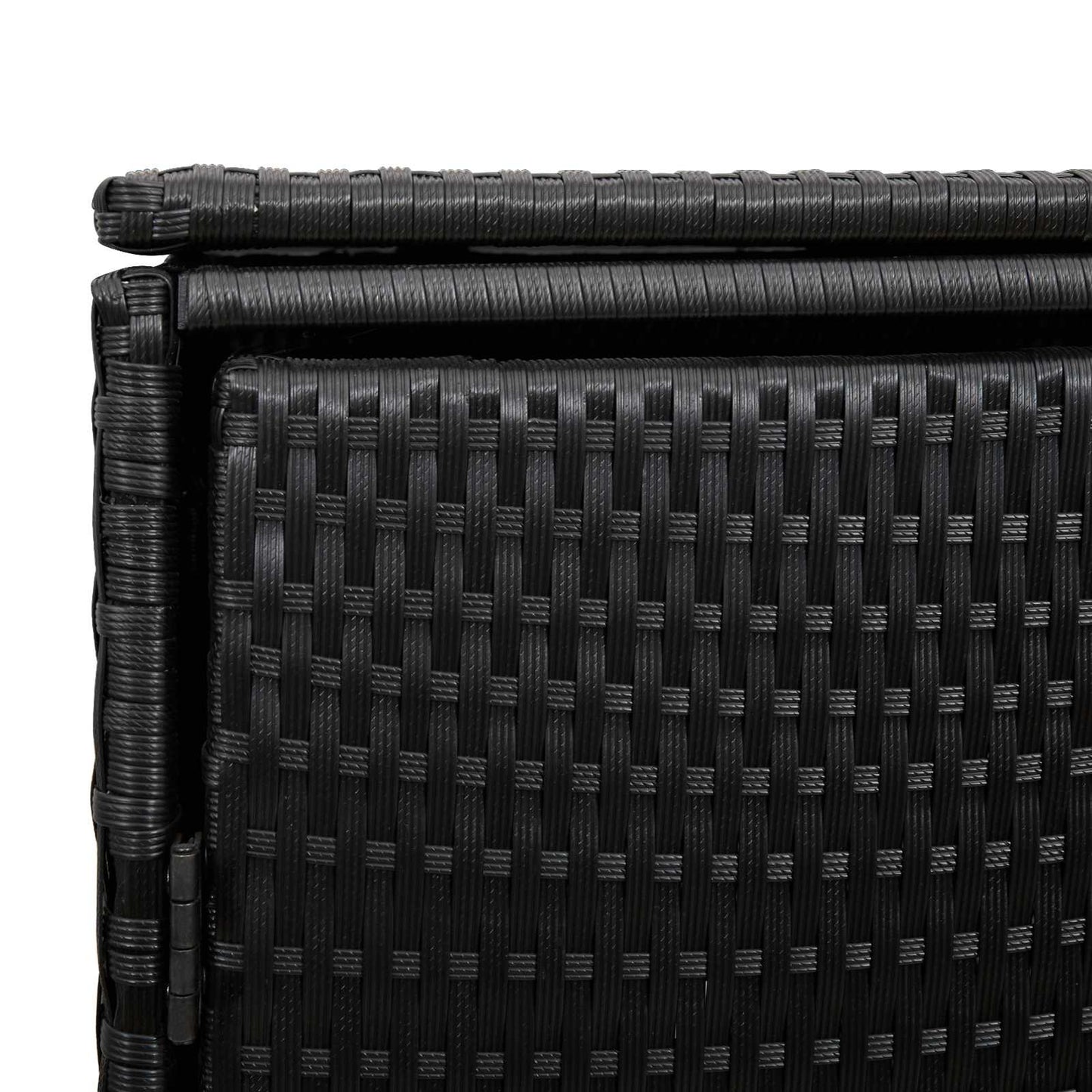 Box Garbage Bin Box 2 pcs Black 130 x 80 x 115 cm Polyethylene