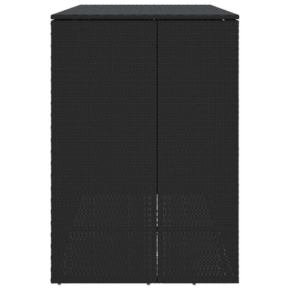 Box Garbage Bin Box 2 pcs Black 130 x 80 x 115 cm Polyethylene