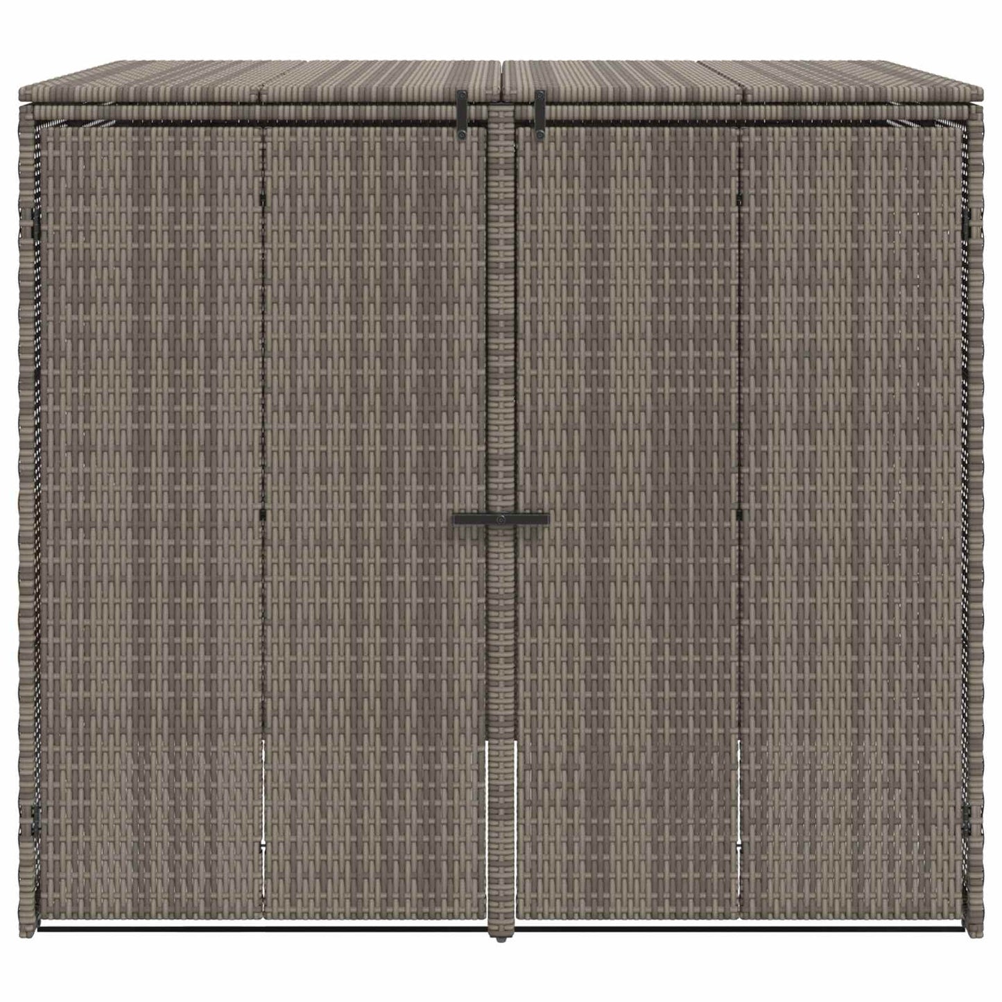 Box Garbage Bin Box 2 pcs Grey 130 x 80 x 115 cm Polyethylene