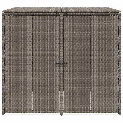 Box Garbage Bin Box 2 pcs Grey 130 x 80 x 115 cm Polyethylene