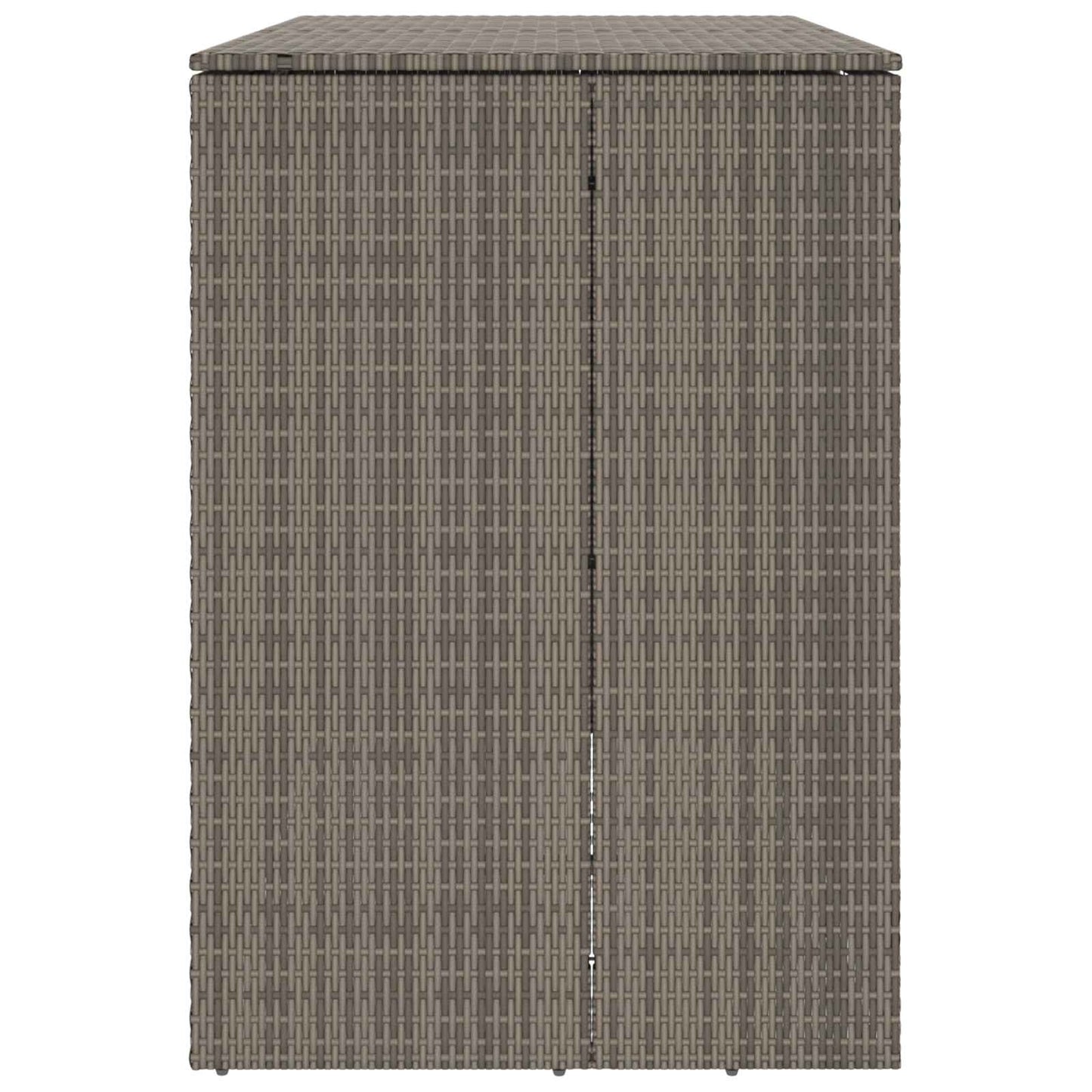 Box Garbage Bin Box 2 pcs Grey 130 x 80 x 115 cm Polyethylene