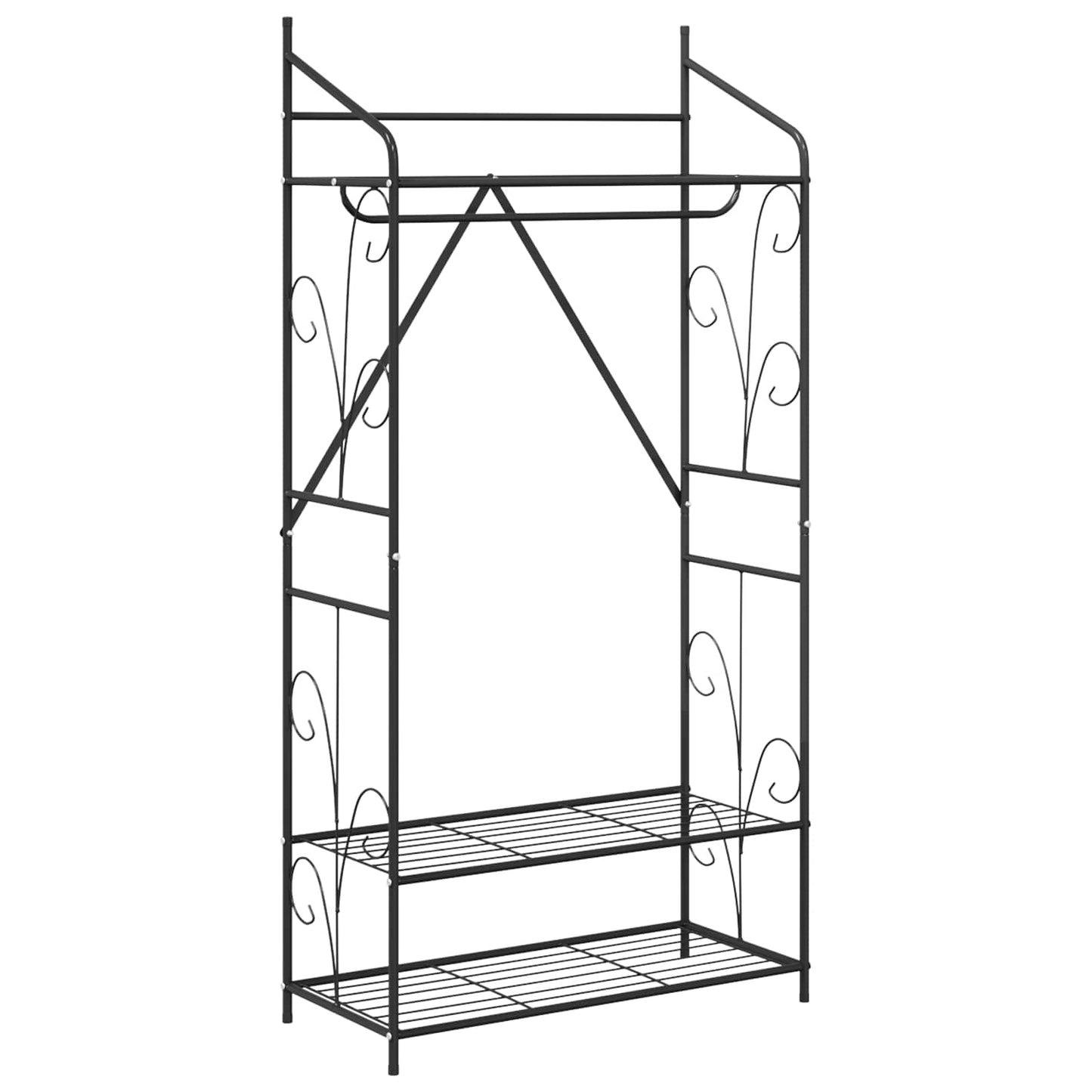 Open Wardrobe Plain 2 pcs 78 x 36 x 158 cm