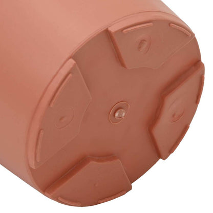 Plant Pots 6 pcs Brick Red Ø 15 x 12 cm Plastic