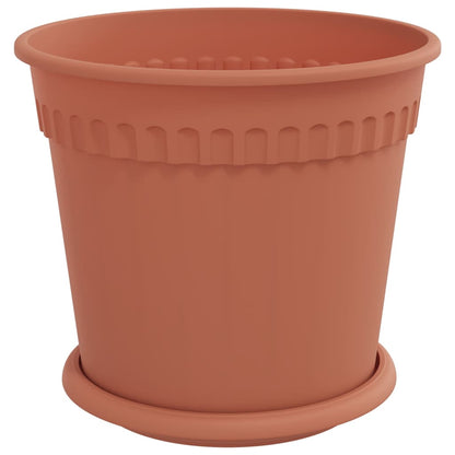 Plant Pots 6 pcs Brick Red Ø 19 x 16 cm Plastic