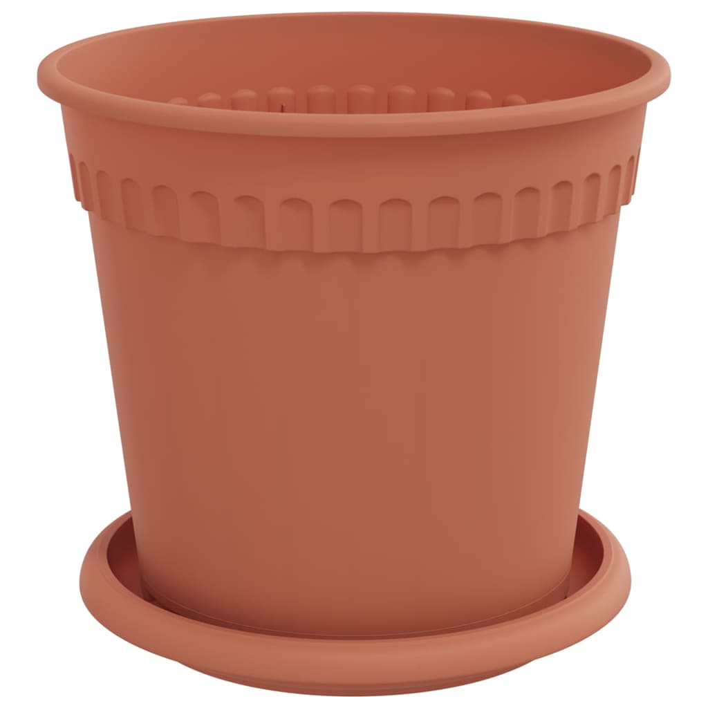 Plant Pots 24 pcs Brick Red Ø 17 x 14 cm Plastic