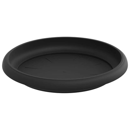 Plant Pots 24 pcs Black Ø 12.5 x 10 cm Plastic