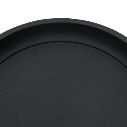 Plant Pots 6 pcs Black Ø 22 x 18 cm Plastic