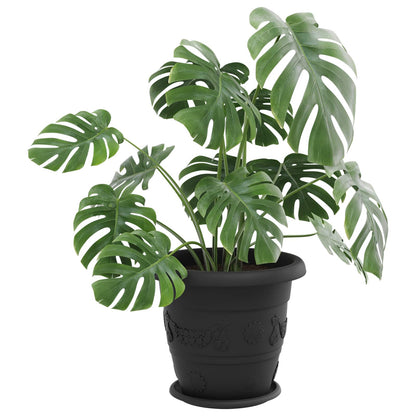 Plant Pots 6 pcs Black Ø 39 x 32 cm Plastic