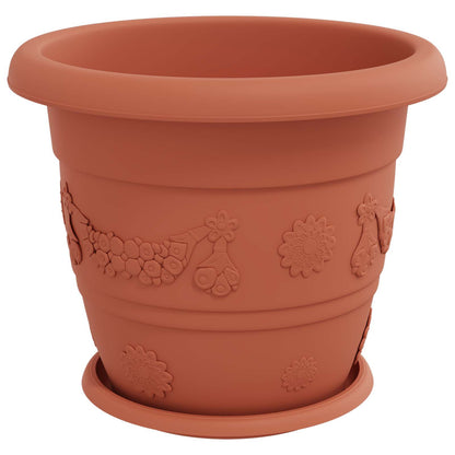 Plant Pots 24 pcs Brick Red Ø 34 x 28 cm Plastic
