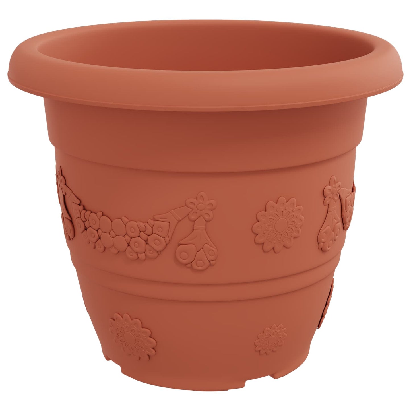 Plant Pots 24 pcs Brick Red Ø 34 x 28 cm Plastic