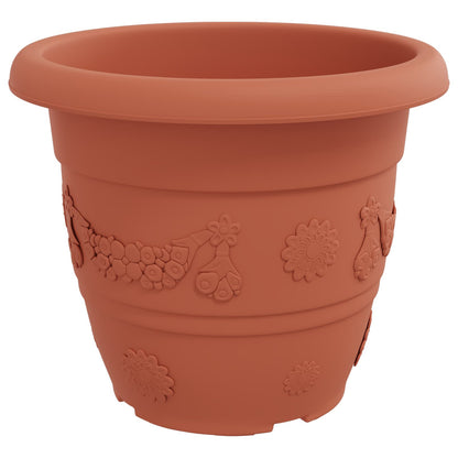 Plant Pots 24 pcs Brick Red Ø 34 x 28 cm Plastic