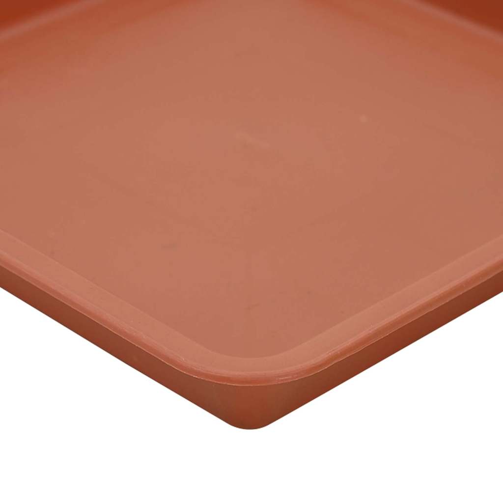 Plant Pots 6 pcs Brick Red Plastic