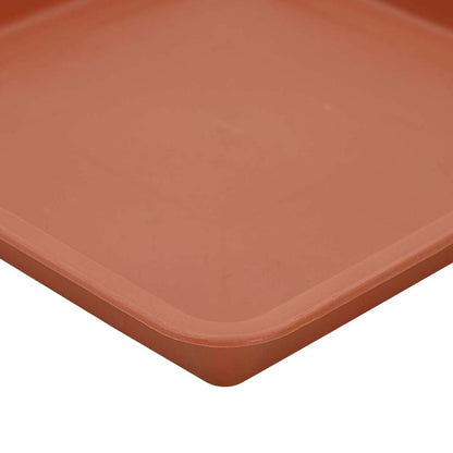 Plant Pots 6 pcs Brick Red Plastic