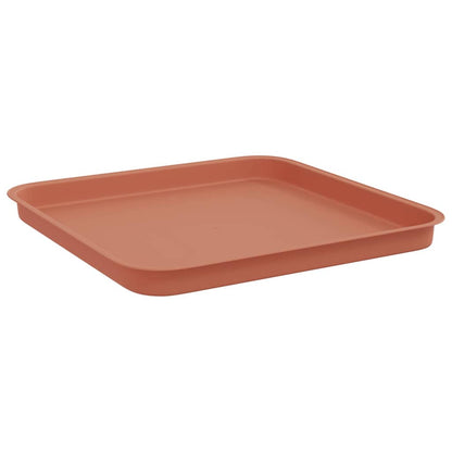 Plant Pots 6 pcs Brick Red Plastic