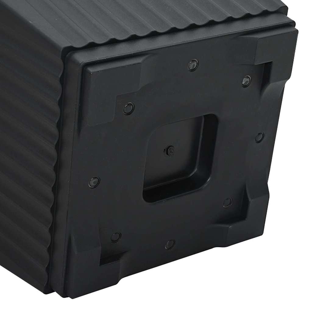 Plant Pots 6 pcs Black Plastic