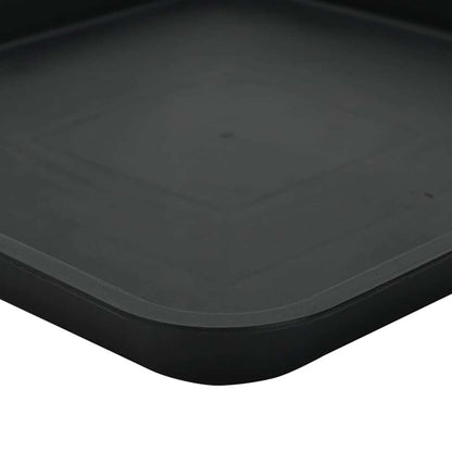 Plant Pots 6 pcs Black Plastic