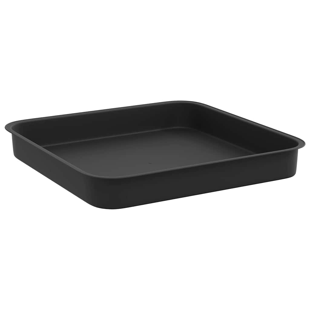 Plant Pots 6 pcs Black Plastic