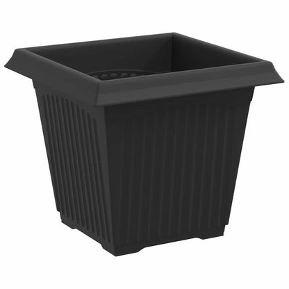 Plant Pots 24 pcs Black Plastic