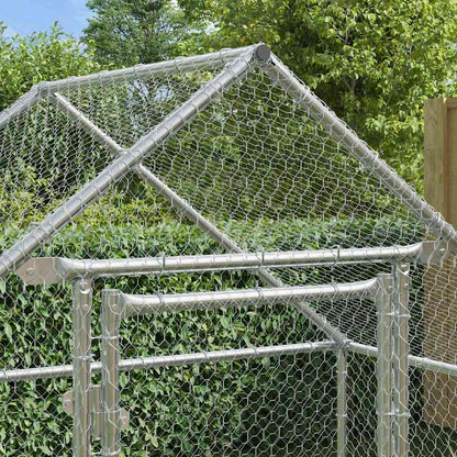 Chicken Cage Silver 170 x 100 x 177 cm Galvanised Steel