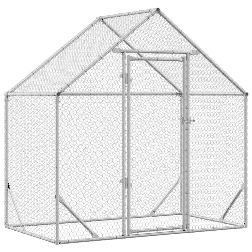 Chicken Cage Silver 170 x 100 x 177 cm Galvanised Steel