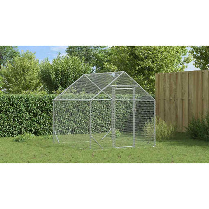 Chicken Cage Silver 200 x 170 x 177 cm Galvanised Steel
