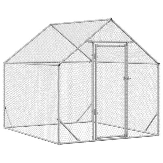 Chicken Cage Silver 200 x 170 x 177 cm Galvanised Steel