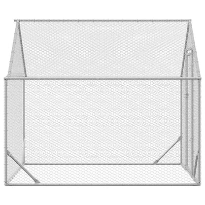 Chicken Cage Silver 200x170x177cm Galvanised Steel