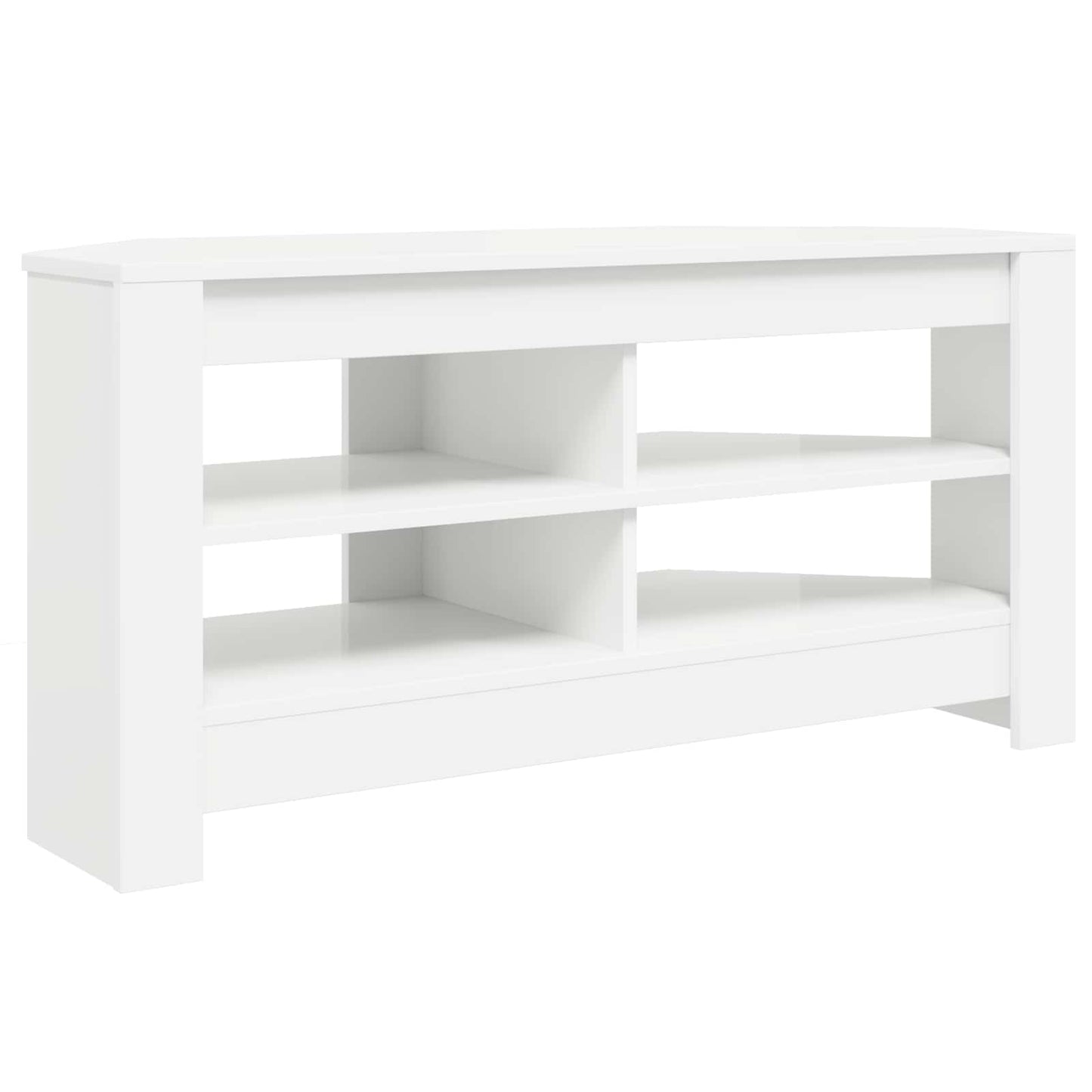 Corner TV Cabinet 102 x 40.5 x 45 cm White Engineered Wood