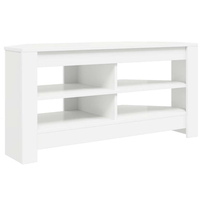 Corner TV Cabinet 102 x 40.5 x 45 cm White Engineered Wood