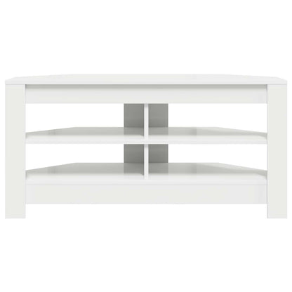 Corner TV Cabinet 102 x 40.5 x 45 cm White Engineered Wood