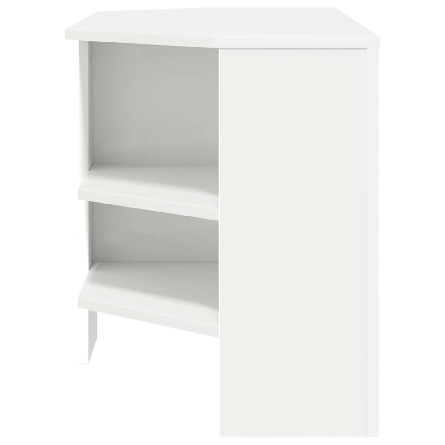 Corner TV Cabinet 102 x 40.5 x 45 cm White Engineered Wood