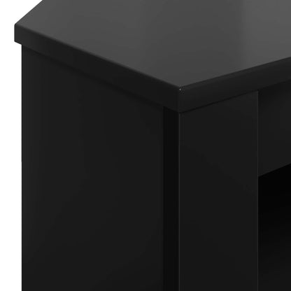 Corner TV Cabinet 102 x 41 x 50 cm Black Engineered Wood