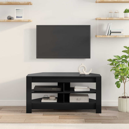 Corner TV Cabinet 102 x 41 x 50 cm Black Engineered Wood