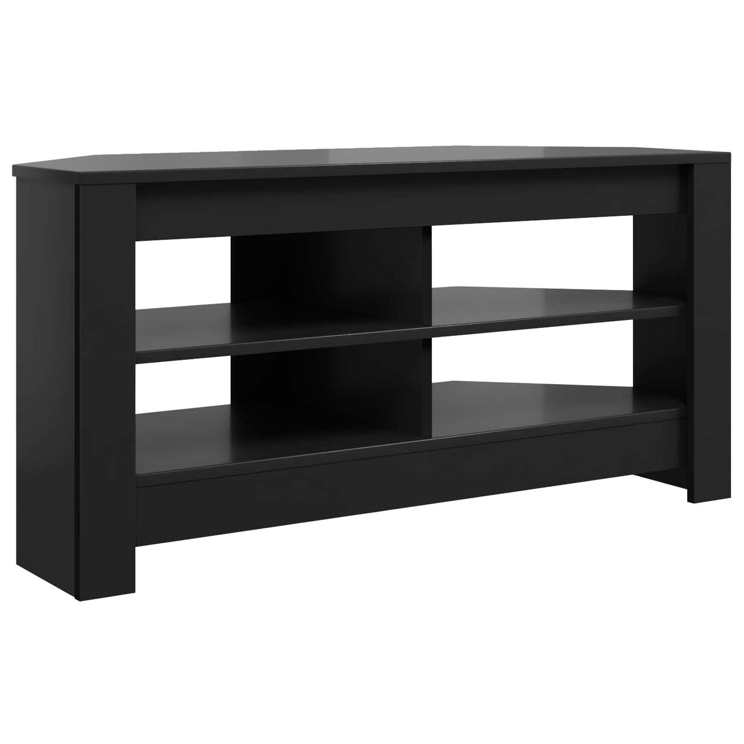 Corner TV Cabinet 102 x 41 x 50 cm Black Engineered Wood