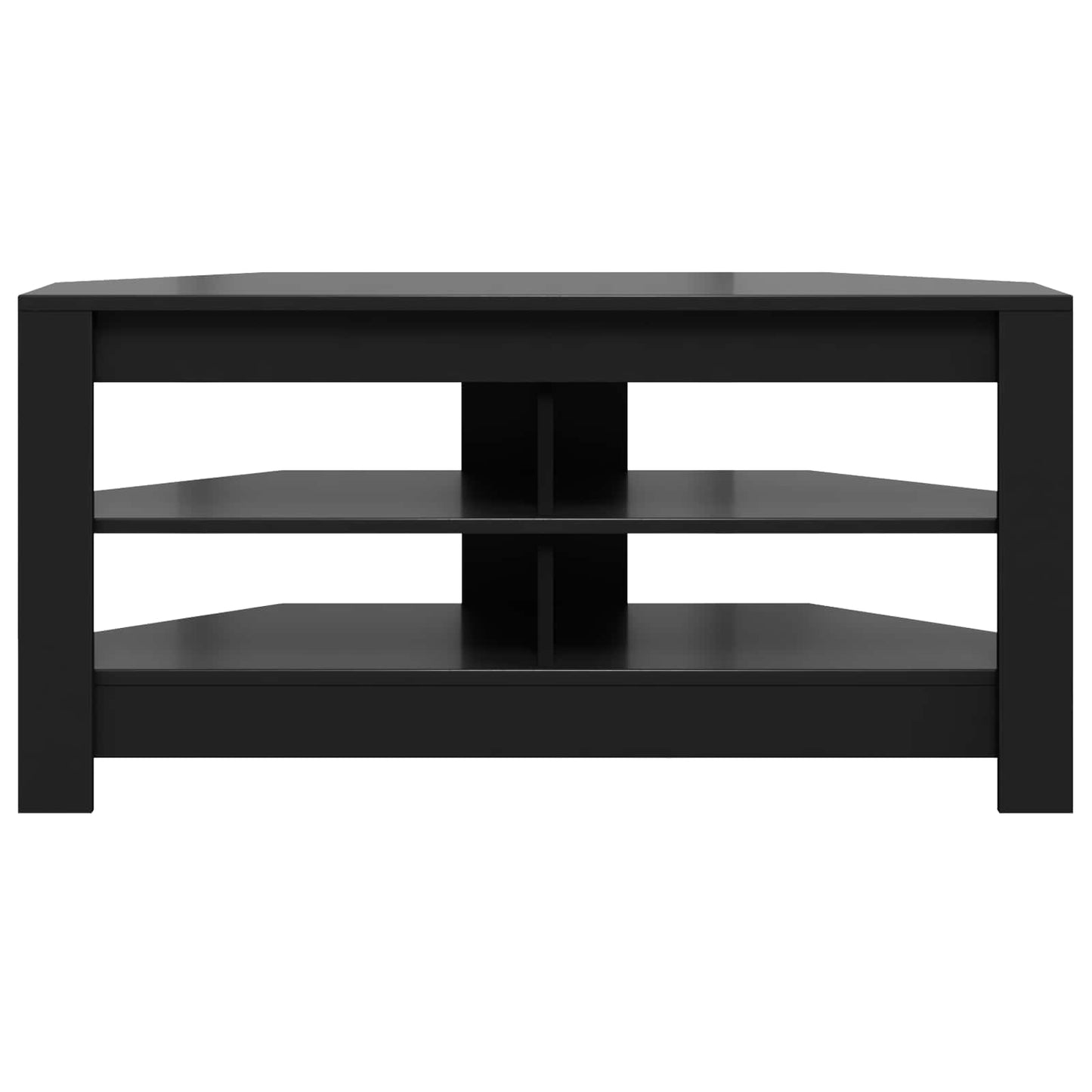 Corner TV Cabinet 102 x 41 x 50 cm Black Engineered Wood