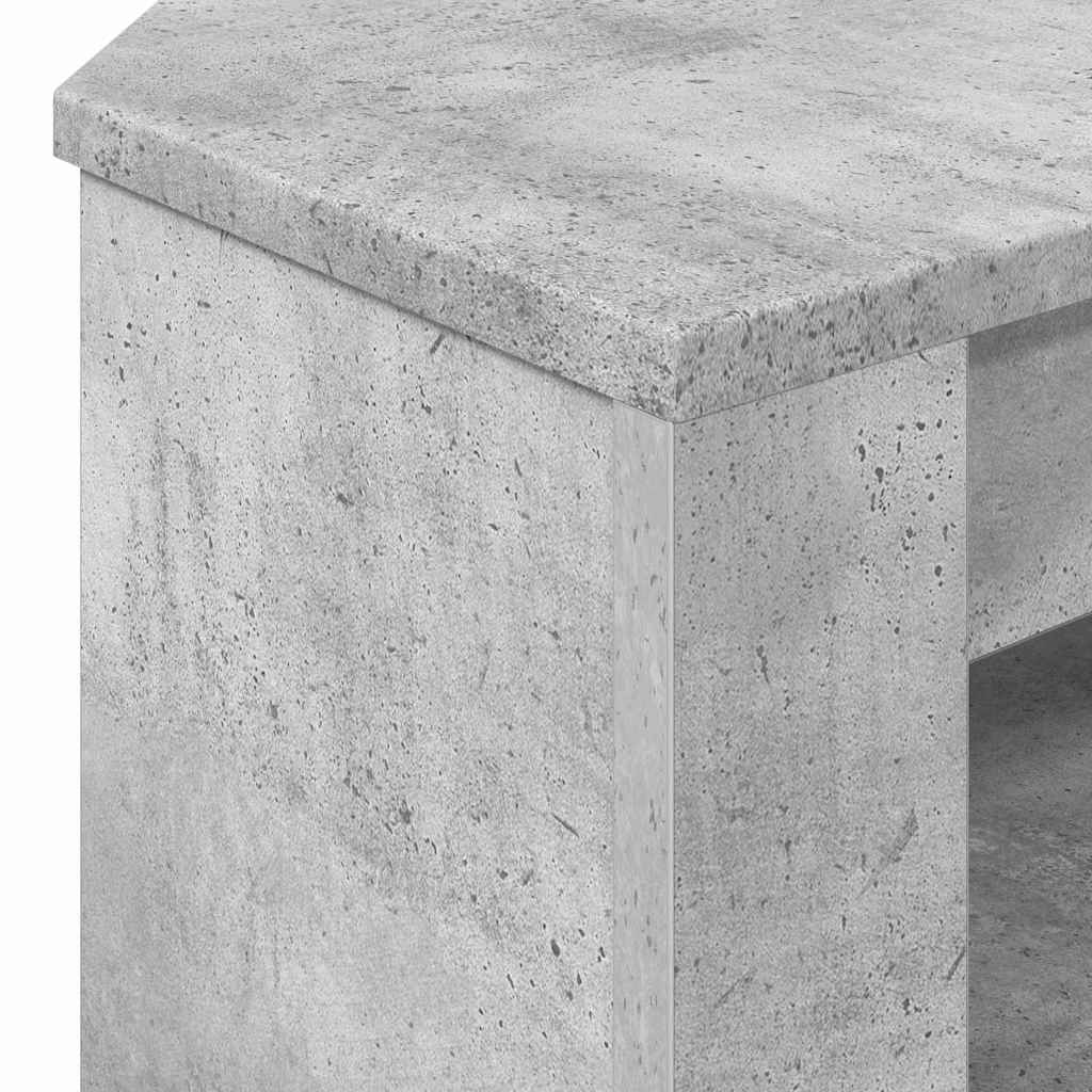 Corner TV Cabinet 102 x 40.5 x 45 cm Concrete Grey