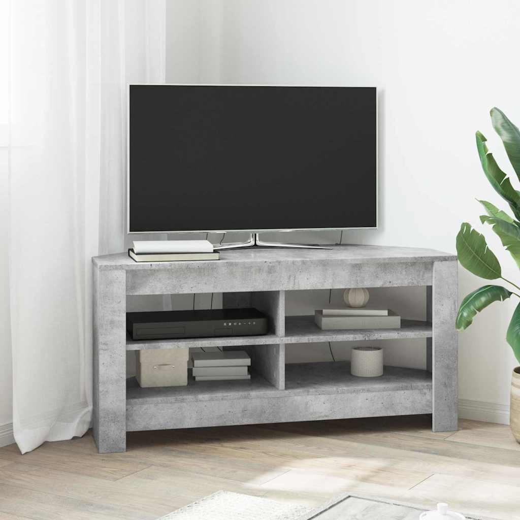 Corner TV Cabinet 102 x 40.5 x 45 cm Concrete Grey