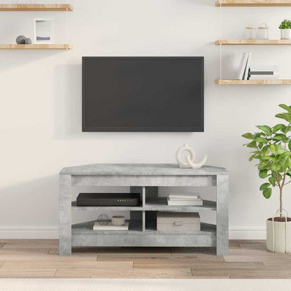 Corner TV Cabinet 102 x 40.5 x 45 cm Concrete Grey