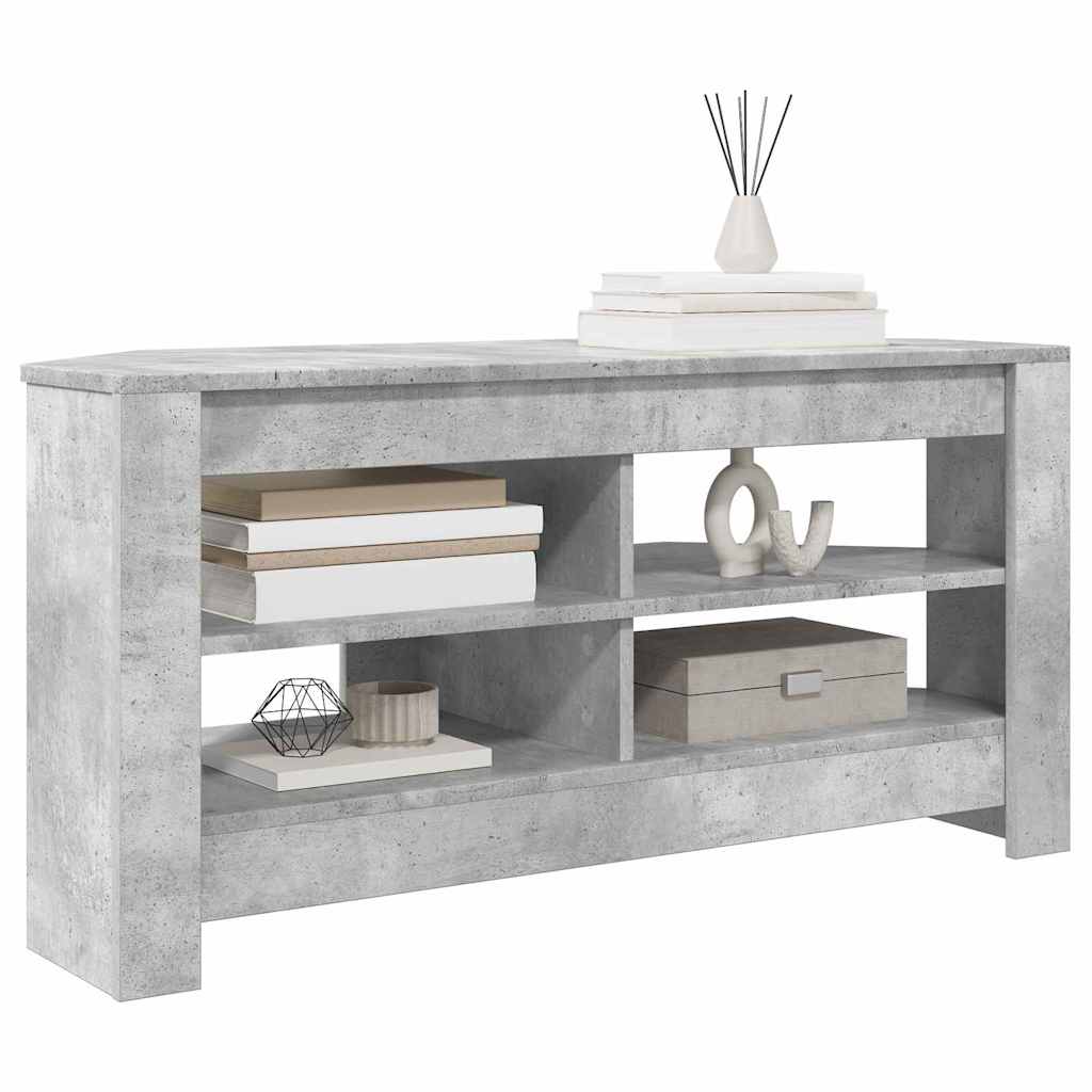 Corner TV Cabinet 102 x 40.5 x 45 cm Concrete Grey