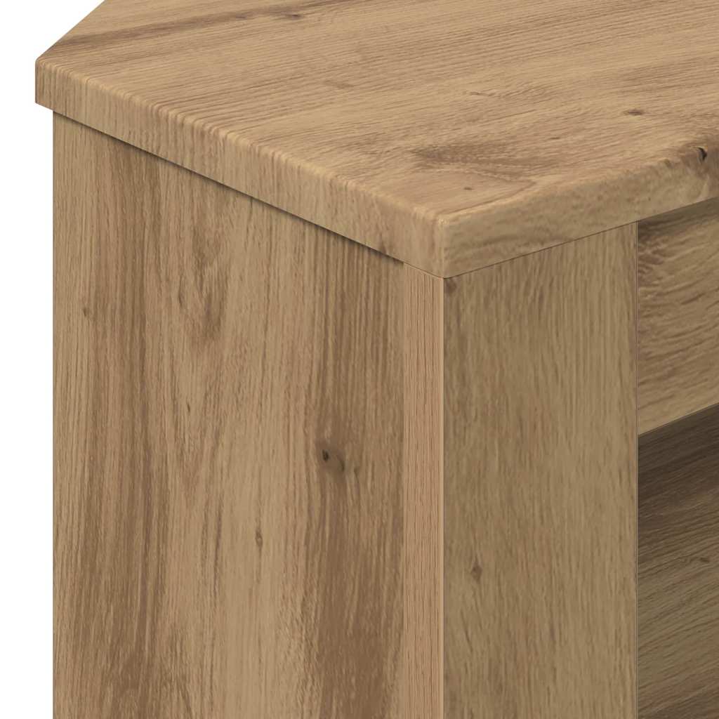 Corner TV Cabinet 102 x 40.5 x 45 cm Artisan Oak