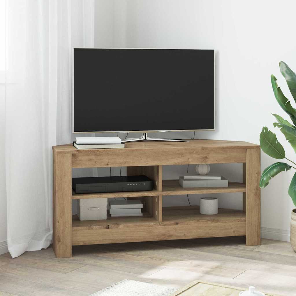 Corner TV Cabinet 102 x 40.5 x 45 cm Artisan Oak